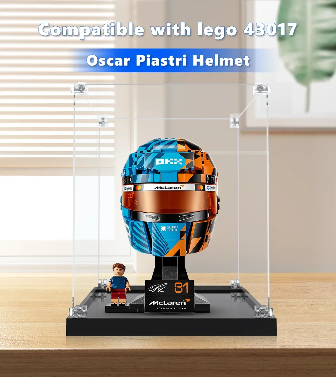 Eksponavimo dėžė LEGO® Editions McLaren Mastercard F1® Team Oscar Piastri Helmet 43017 — 5