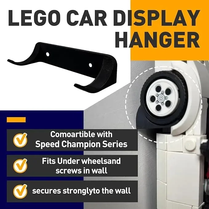 Wandhaken für die Präsentation, geeignet für die LEGO Speed Champion Serie — 2
