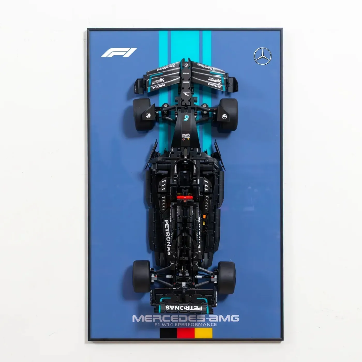 Väggmonterad displayram för LEGO Technic™ Mercedes-AMG F1 W14 E Performance 42171