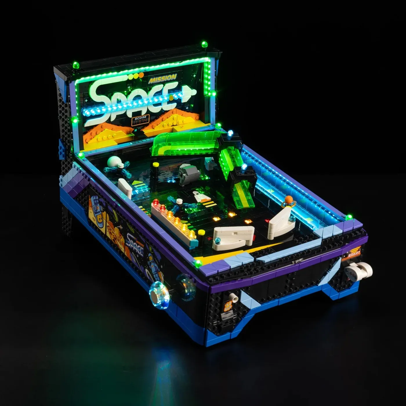 Premium-Beleuchtungsset kompatibel mit LEGO® Icons Arcade Pinball Machine 11374 — 9