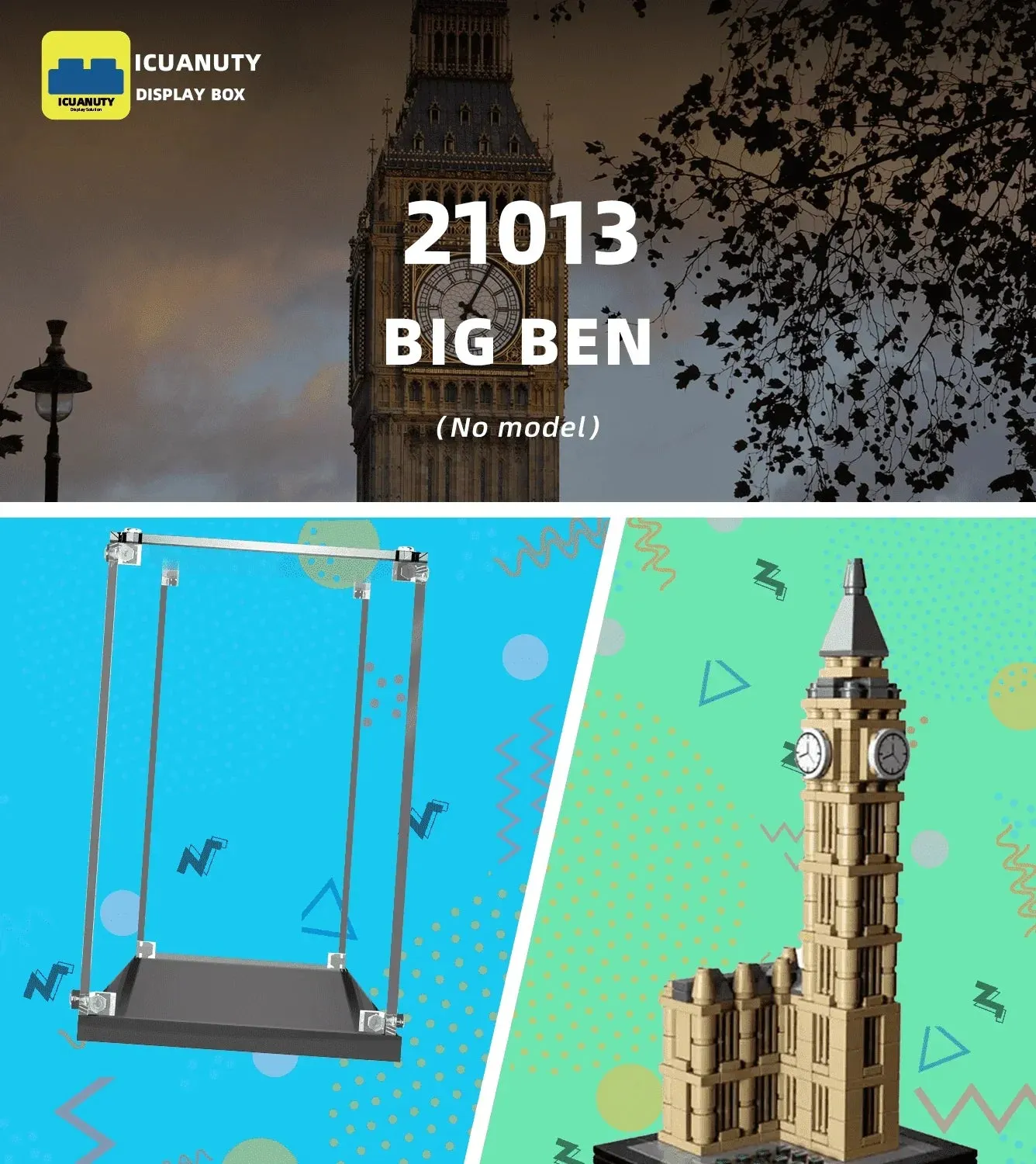 Gablota ekspozycyjna do LEGO Architecture Big Ben 21013 — 4
