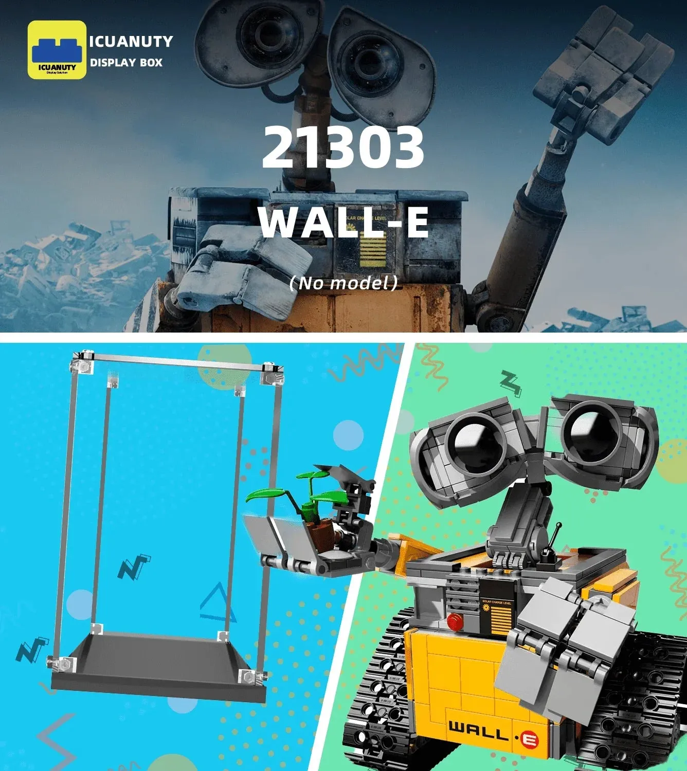 Display Case for Lego Ideas WALL-E 21303 — 5