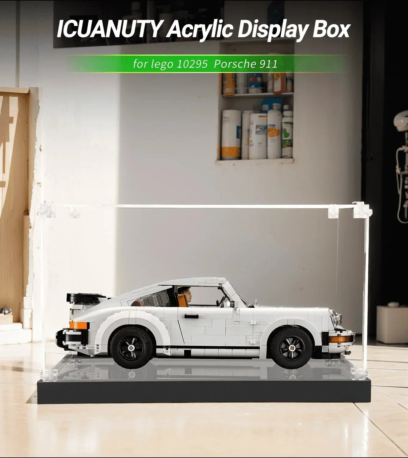 Display Case for LEGO 10295 Creator: Porsche 911 — 2