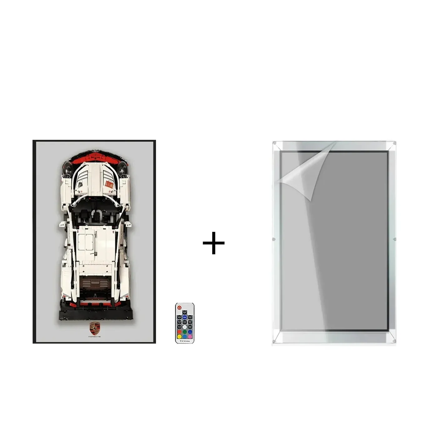 Väggfäste för exponering av LEGO 42096 Technic™ Porsche 911 RSR — 23