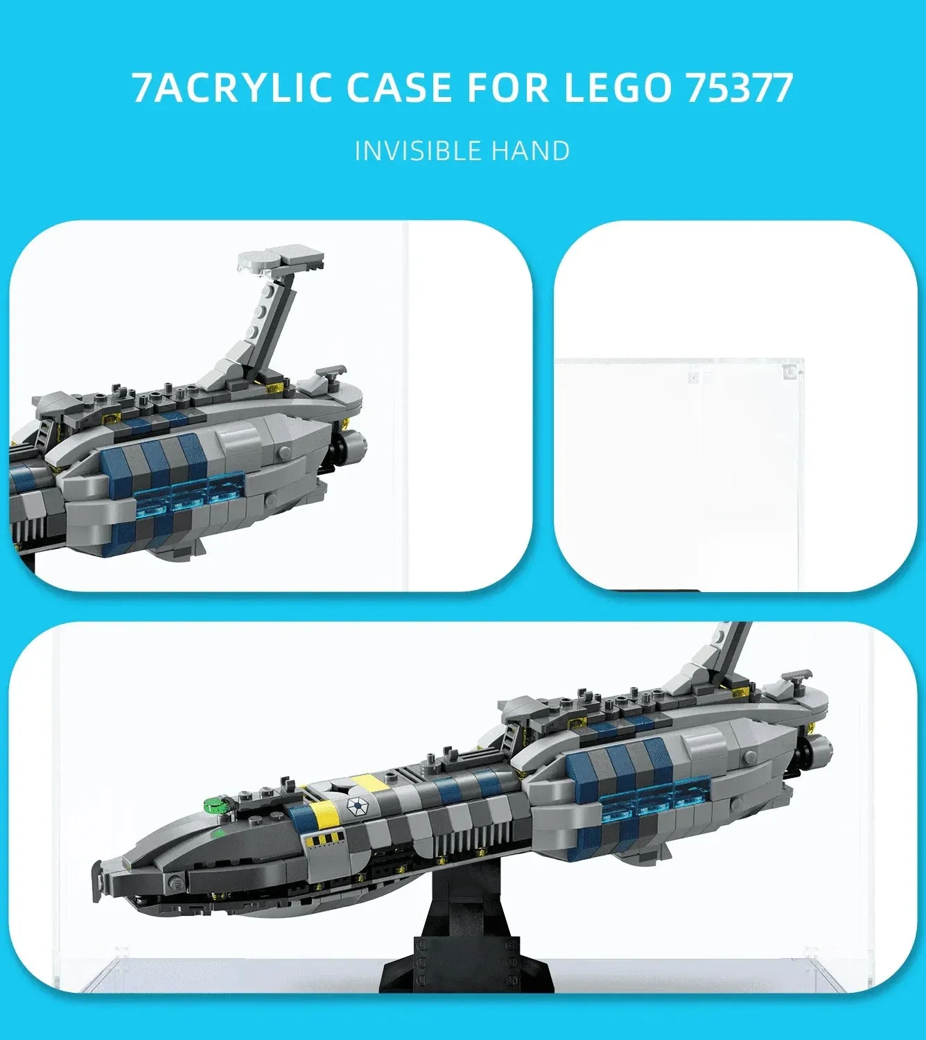 Display Case for LEGO Star Wars Invisible Hand 75377 — 4