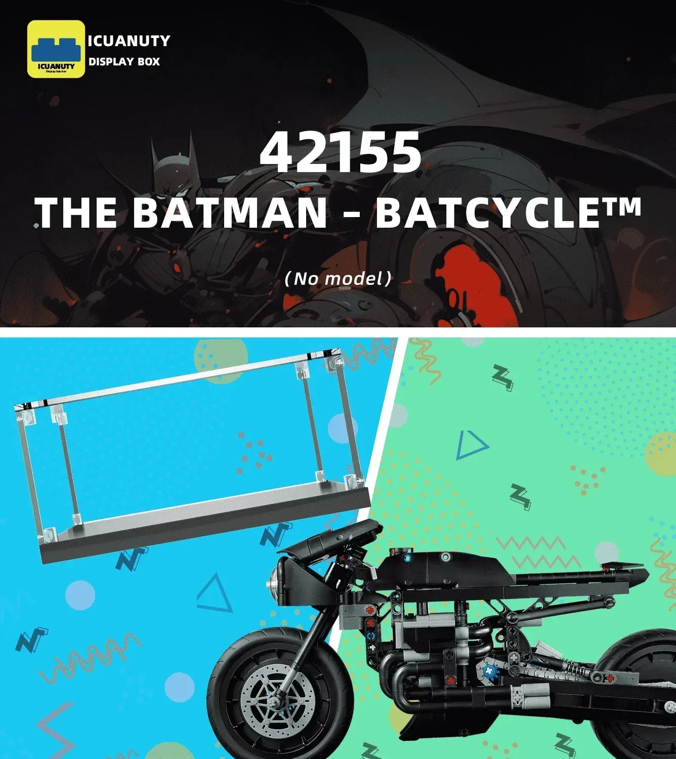 Vitrine für LEGO Technic The Batman - Batcycle 42155 — 4