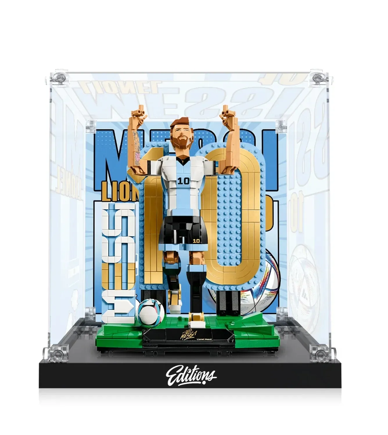 Vitrine für LEGO® Lionel Messi – Soccer Legend 43015