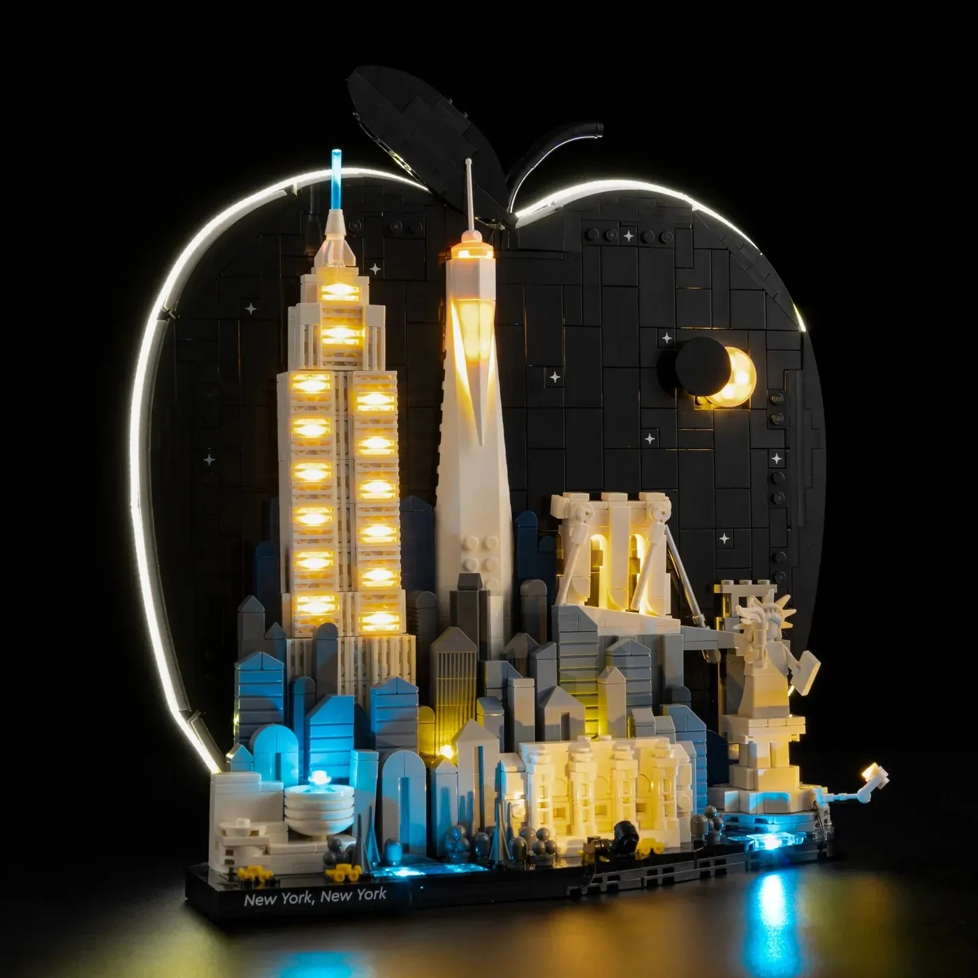 Premium-belysningskit kompatibelt med LEGO Architecture New York City – The Big Apple 21066 — 10