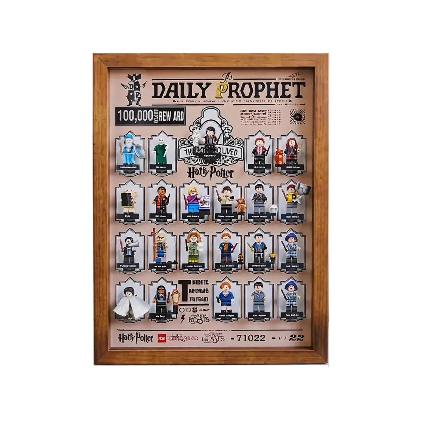 Bilderrahmen-Display für LEGO® Minifiguren 71022 71028 71030 71050 71047 — 18