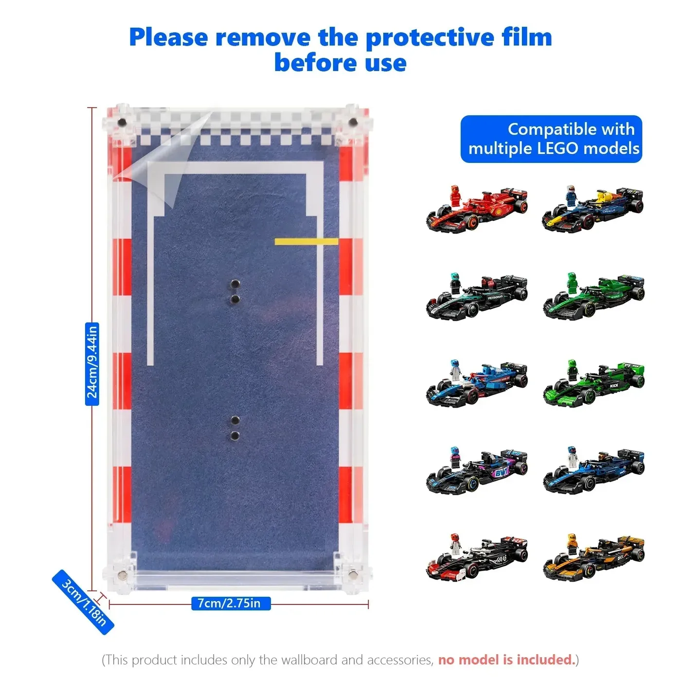 Display case For LEGO Speed Champions Series F1 — 8