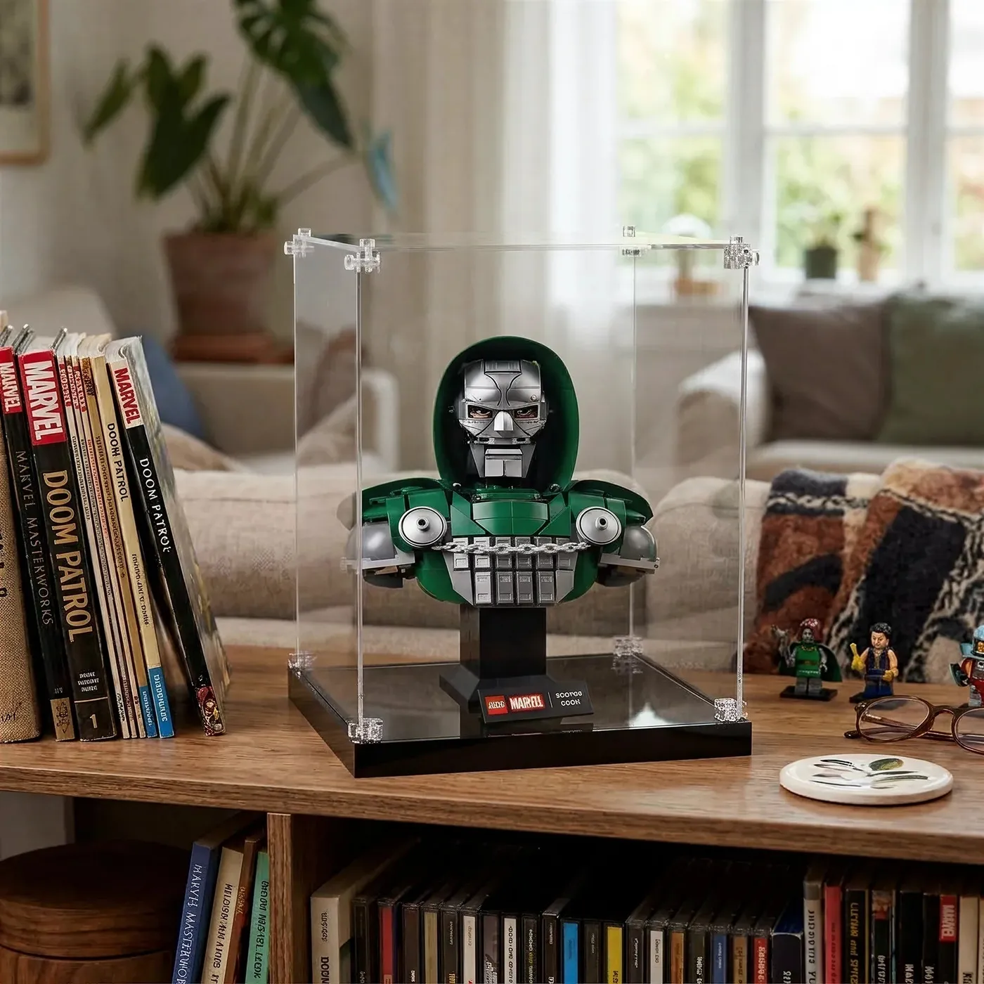 Acryl-Vitrine für LEGO Marvel Doctor Doom Bust 76345 — 17
