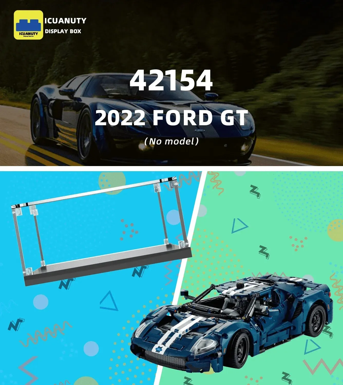 KABO Vitrine für LEGO Technic: 2022 Ford GT 42154 — 4