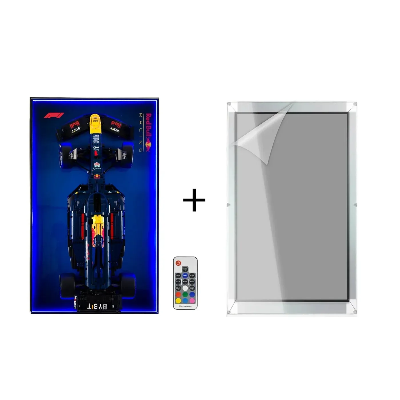 Wall display frame for LEGO Oracle Red Bull Racing RB20 F1 Car 42206 — 14