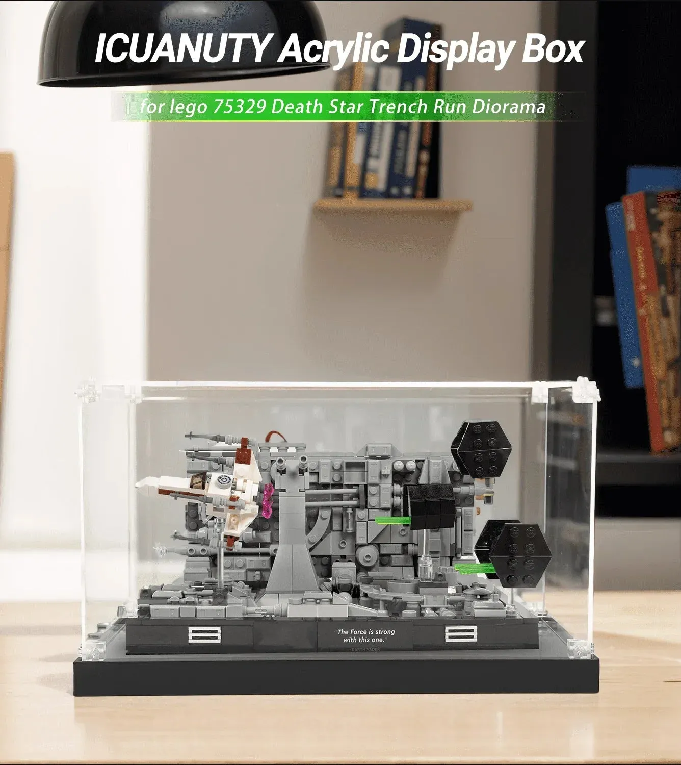 KABO-Gablota ekspozycyjna do Lego Star Wars Death Star Trench Run Diorama 75329/Death Star Trash Compactor Diorama 75339 — 3