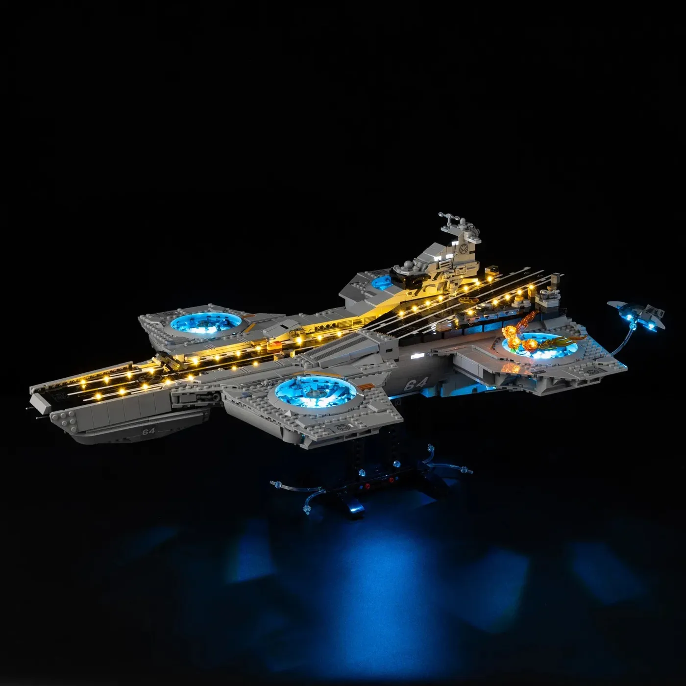 Premium Light Kit Compatible with LEGO Marvel S.H.I.E.L.D. Helicarrier 76354 — 16