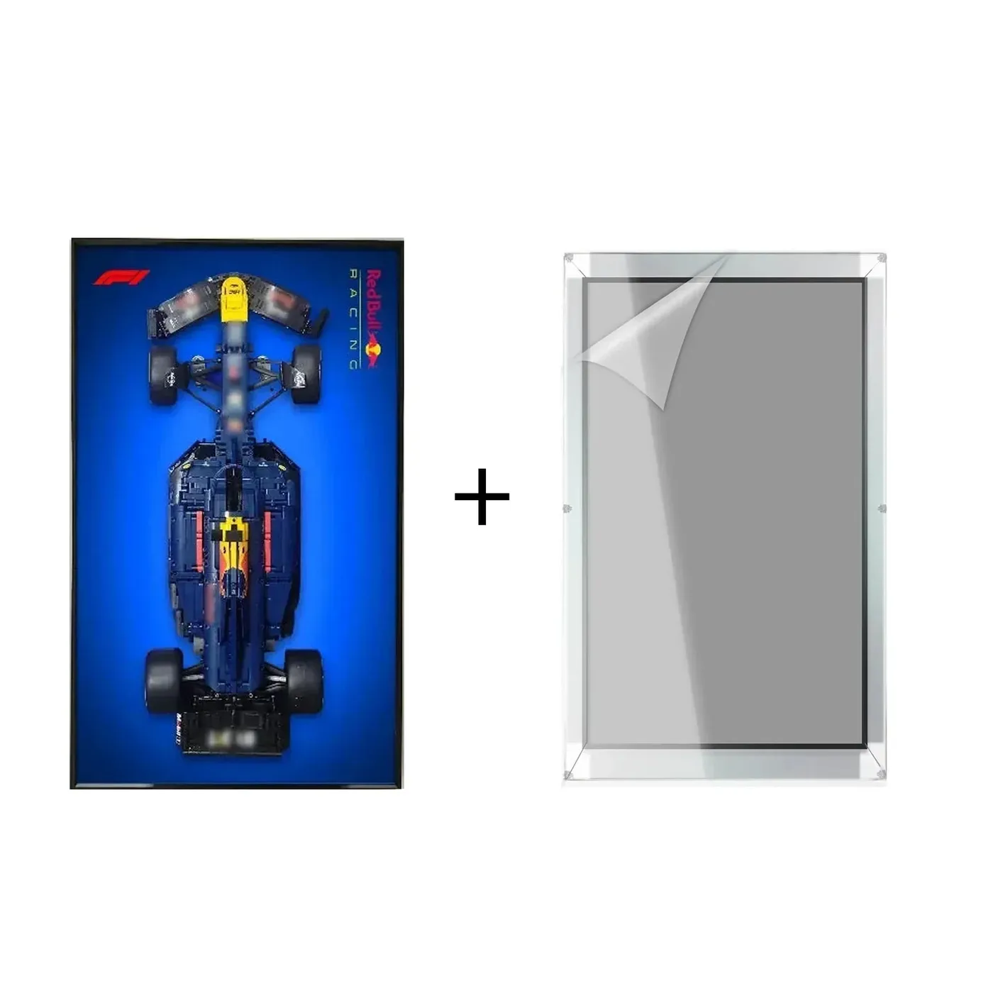 Wall display frame for LEGO Oracle Red Bull Racing RB20 F1 Car 42206 — 17