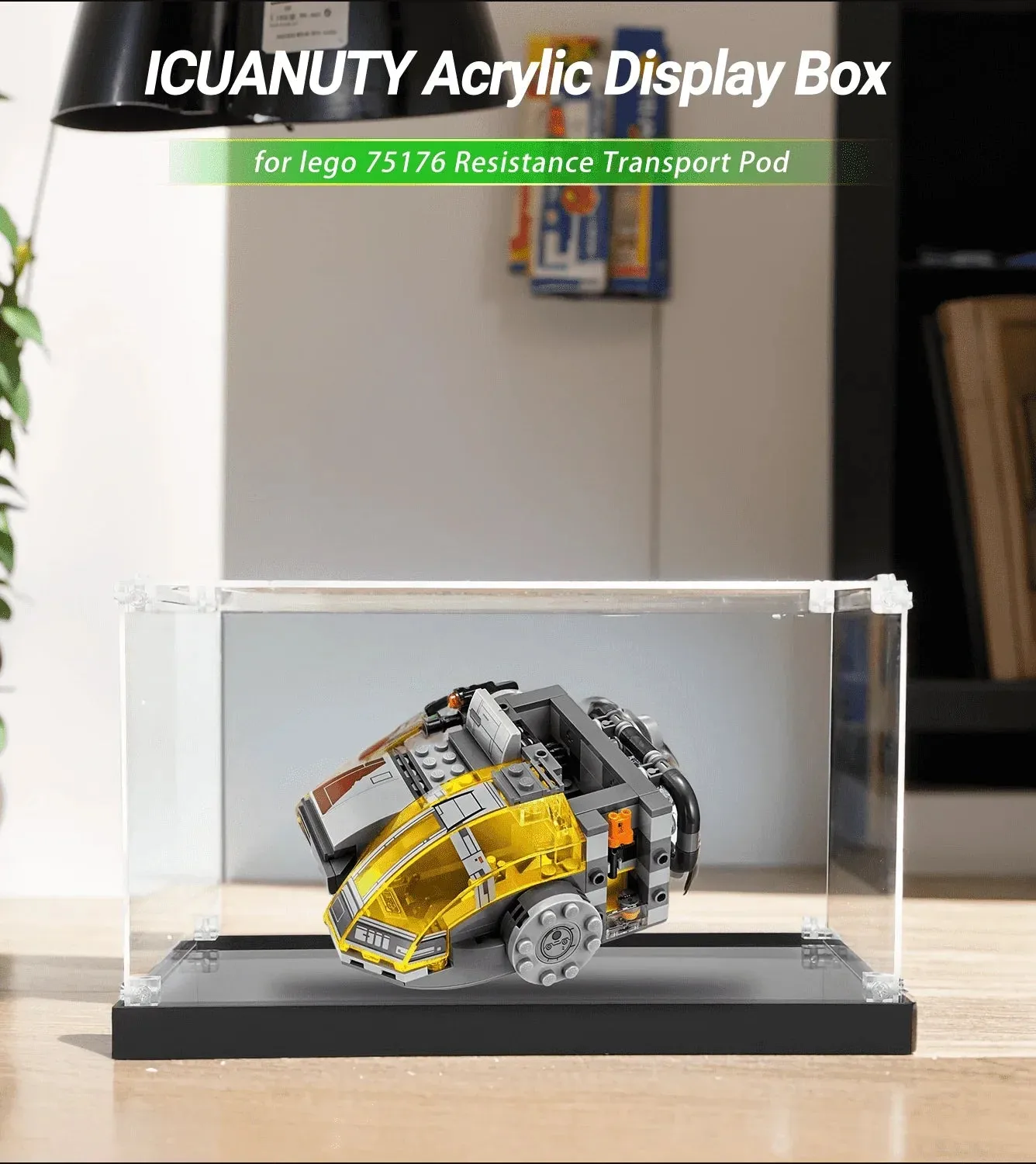 Display case for LEGO Star Wars Resistance Transport Pod 75176 — 2