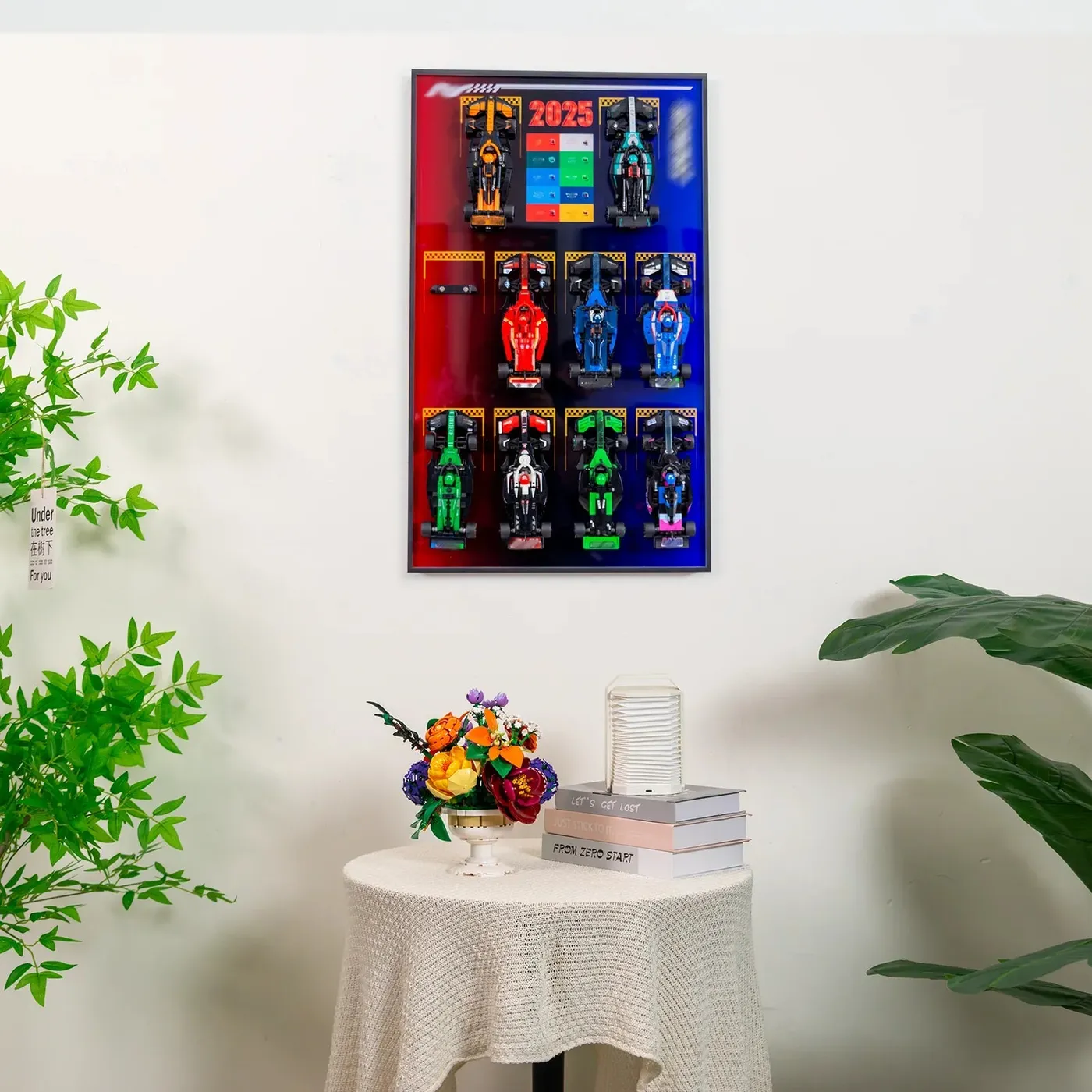 Display wall frame for LEGO Speed Champion series Full Collection — 25
