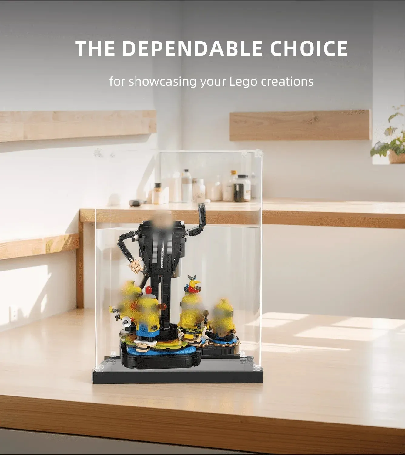 Display case for LEGO Gru and Minions 75582 — 3