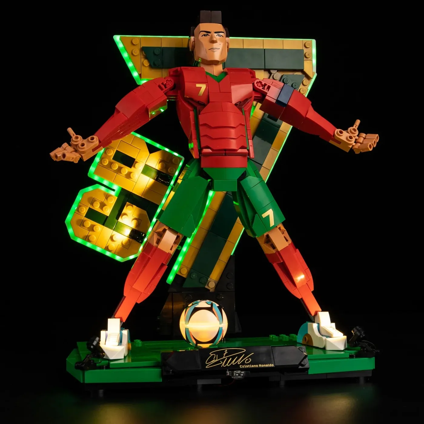 Premium apšvietimo rinkinys, suderinamas su LEGO® Editions Cristiano Ronaldo – Soccer Legend 43016 — 4