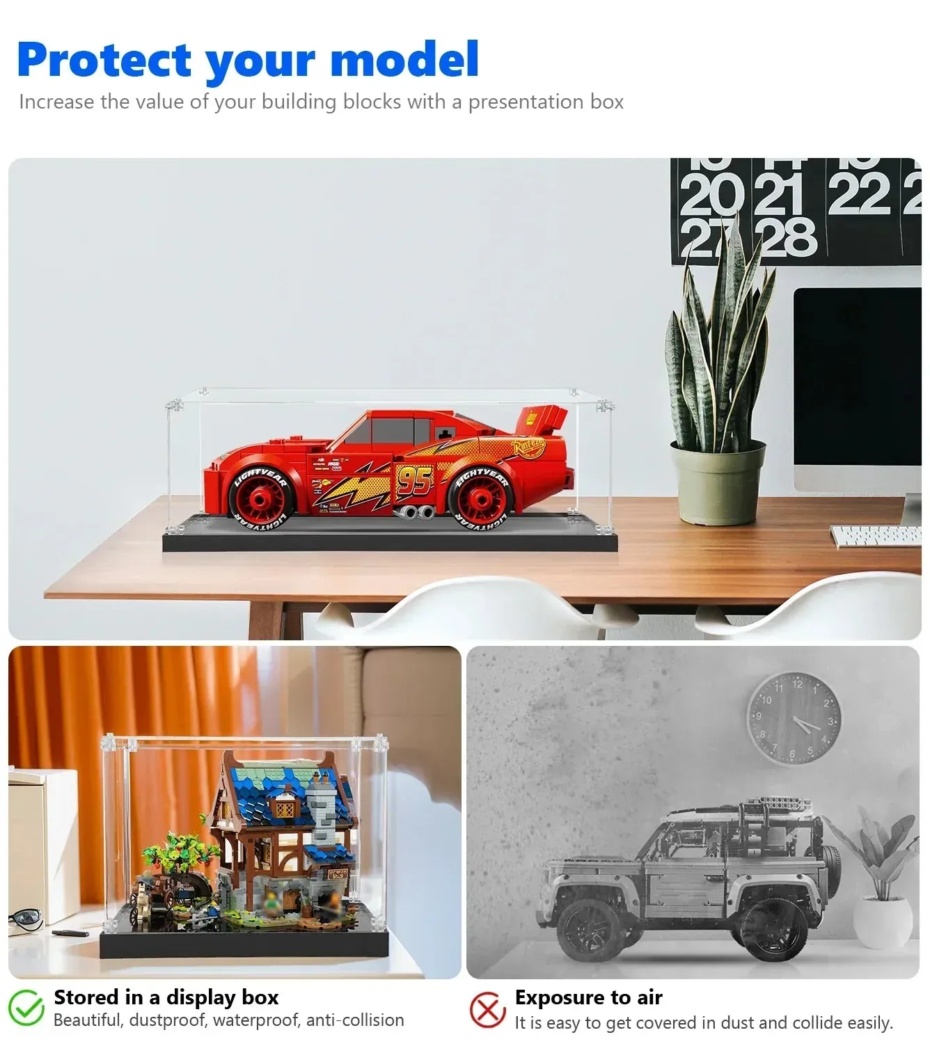 Vitrine für LEGO Speed Champions Disney Lightning McQueen 77255 — 4