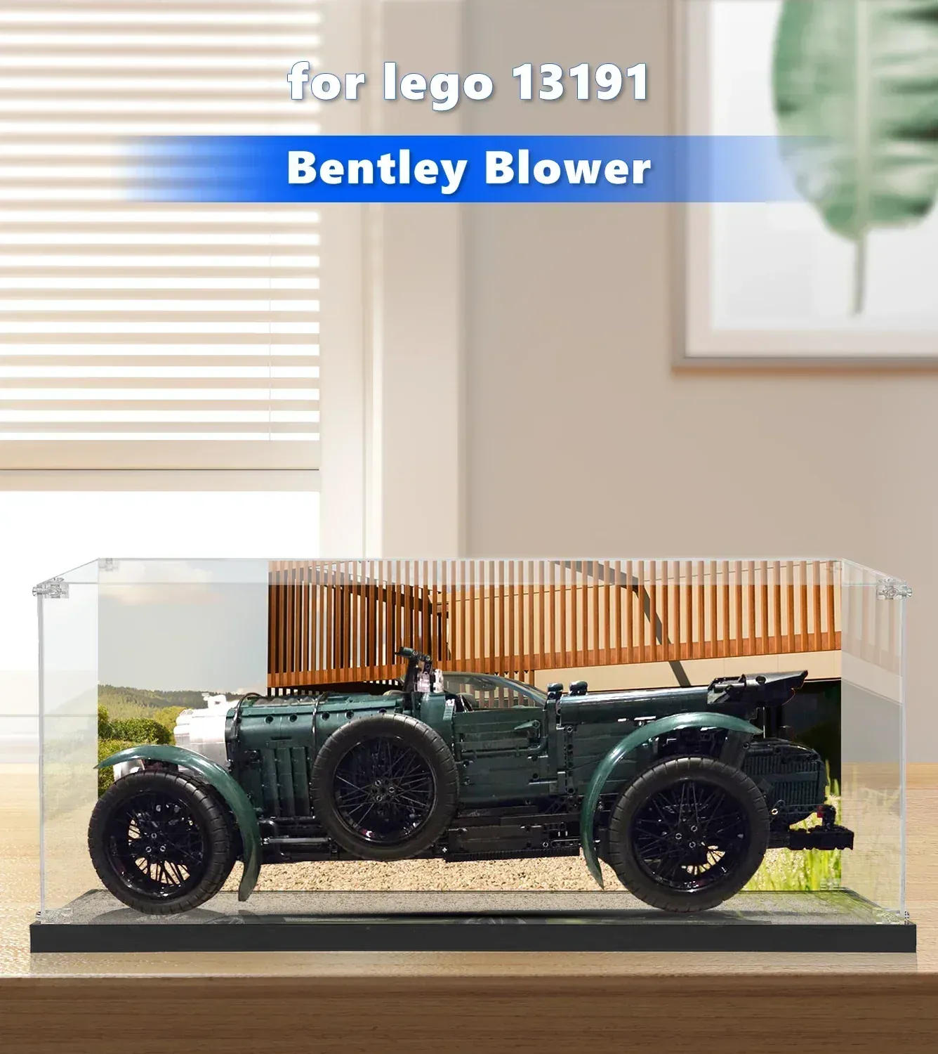 Vitrine für den Oldtimer MouldKing Bentley Blower 13191 — 2