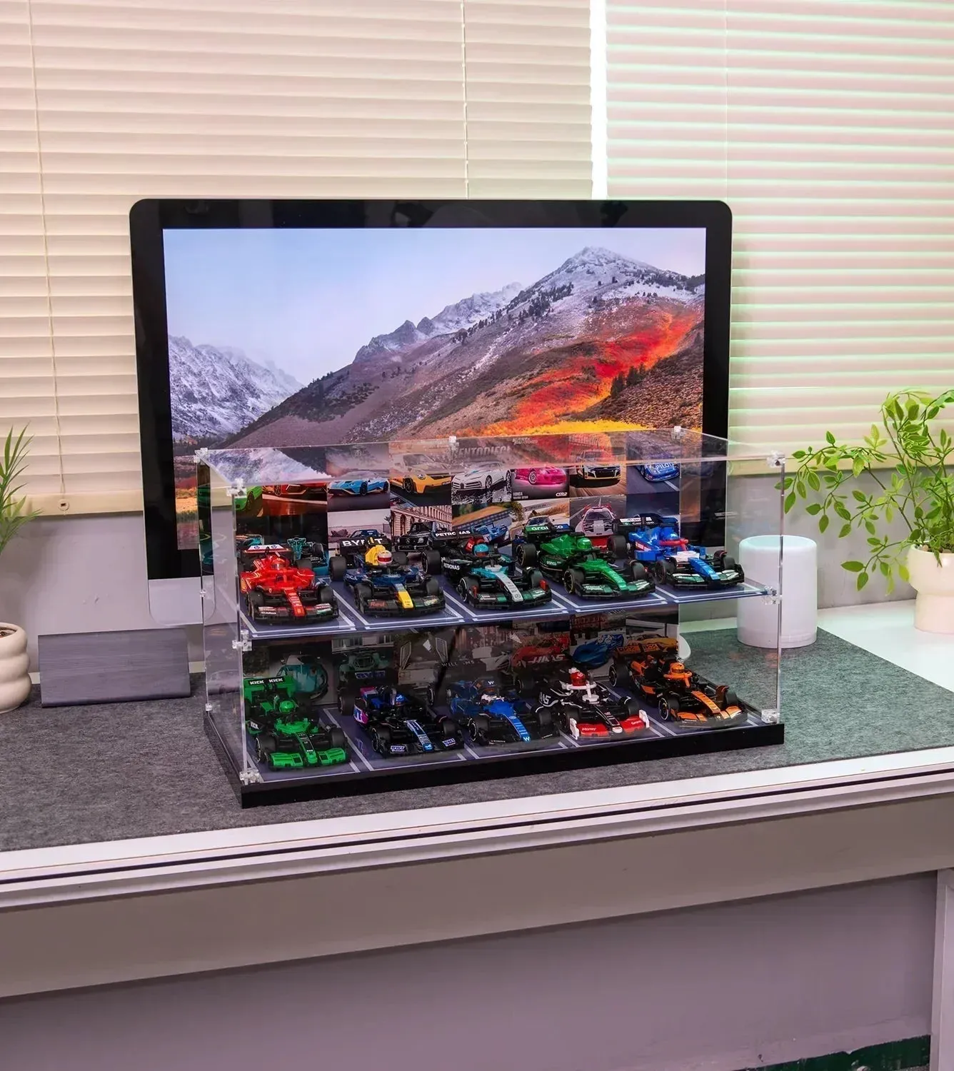 Eksponavimo dėžė visai LEGO Speed Champion F1 serijos kolekcijai (mastelis 1:32) — 4
