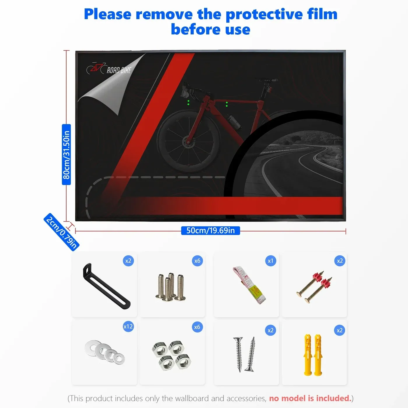 Väggmonterad displayram för LEGO® Icons Road Bike 11380 — 4