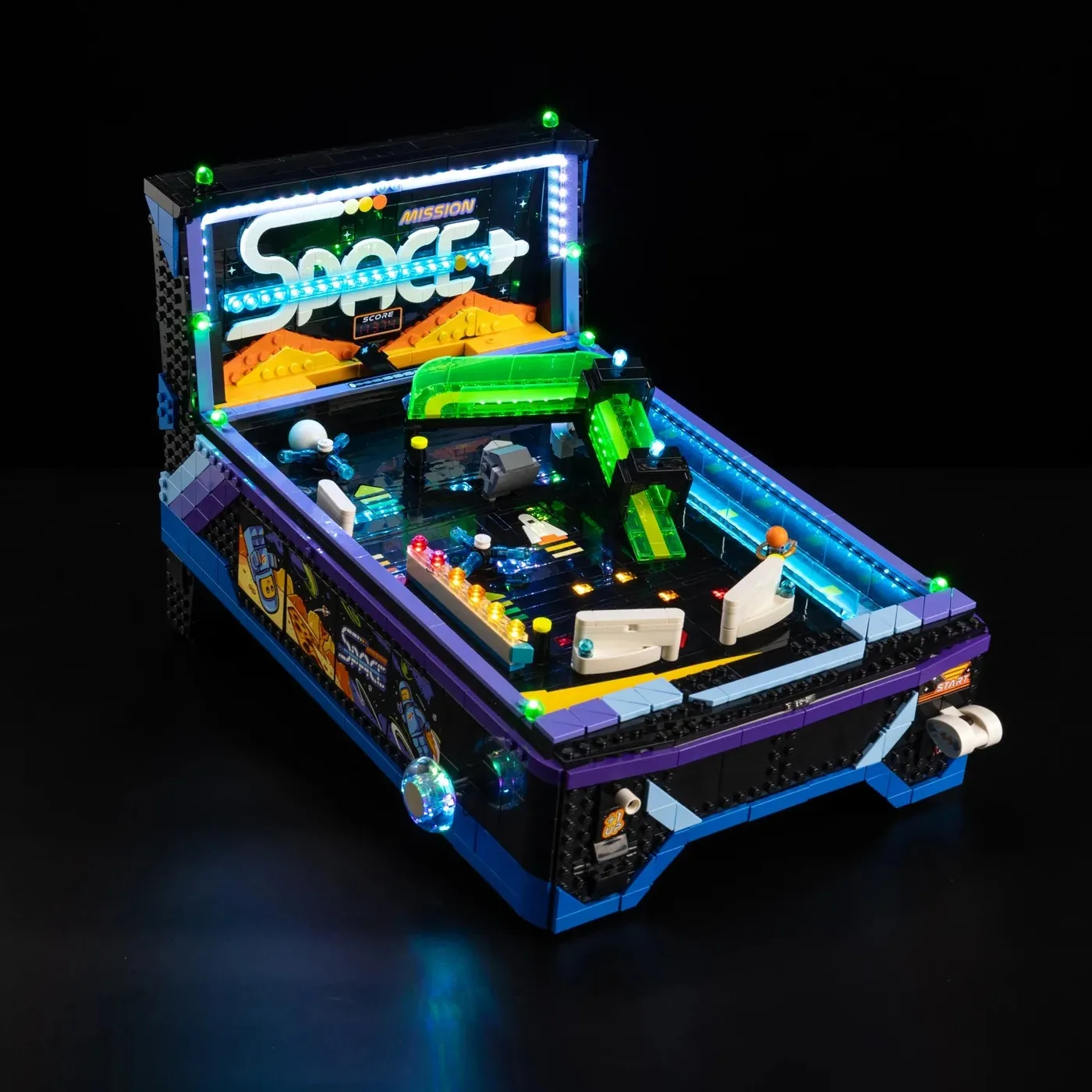 Premium-Beleuchtungsset kompatibel mit LEGO® Icons Arcade Pinball Machine 11374 — 11