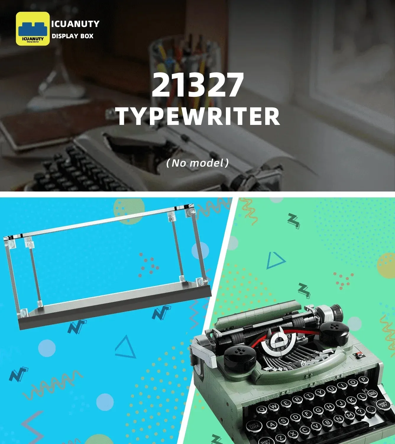 Vitrine für LEGO Ideas Typewriter 21327 — 6