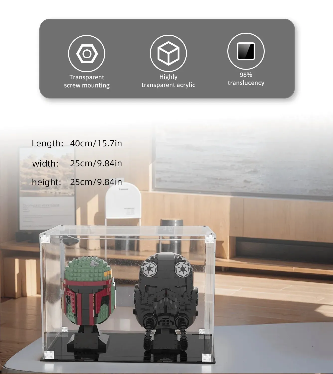 Vitrine für die Lego Star Wars Helm-Serie — 3