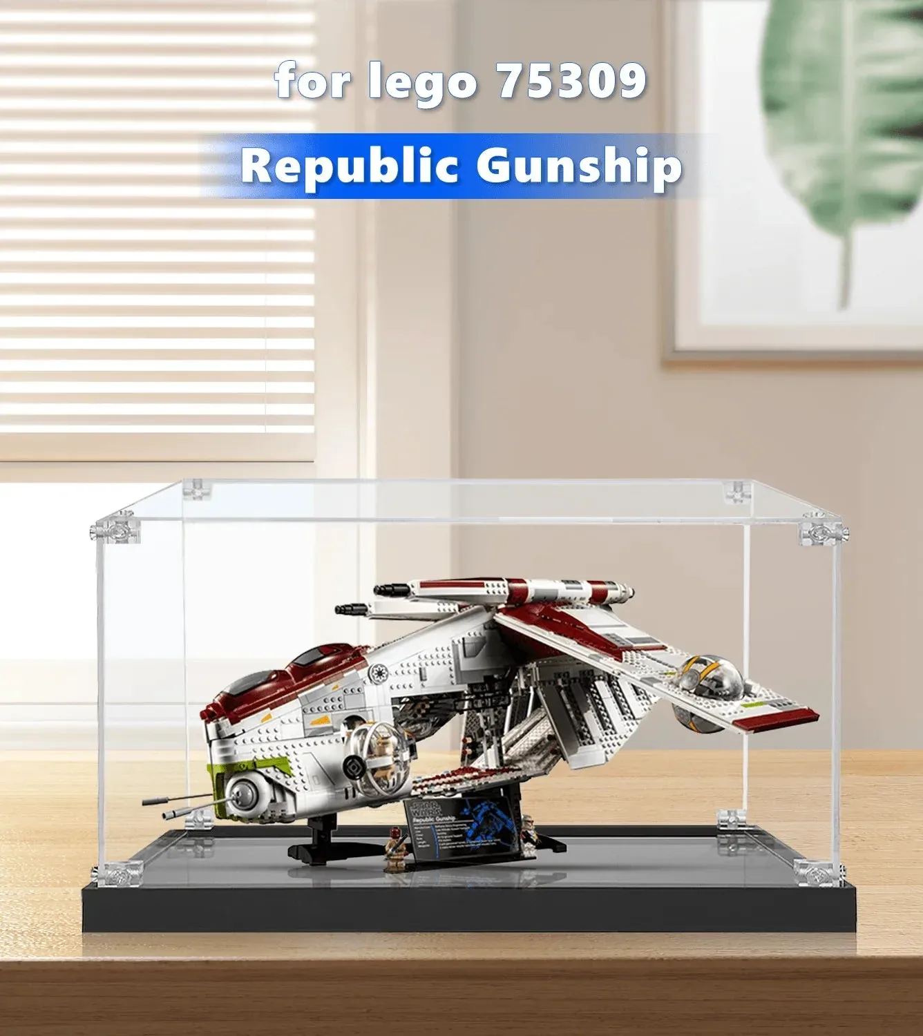 Premium akrilinė eksponavimo dėžė LEGO® Star Wars™ Republic Gunship™ (75309) — 4