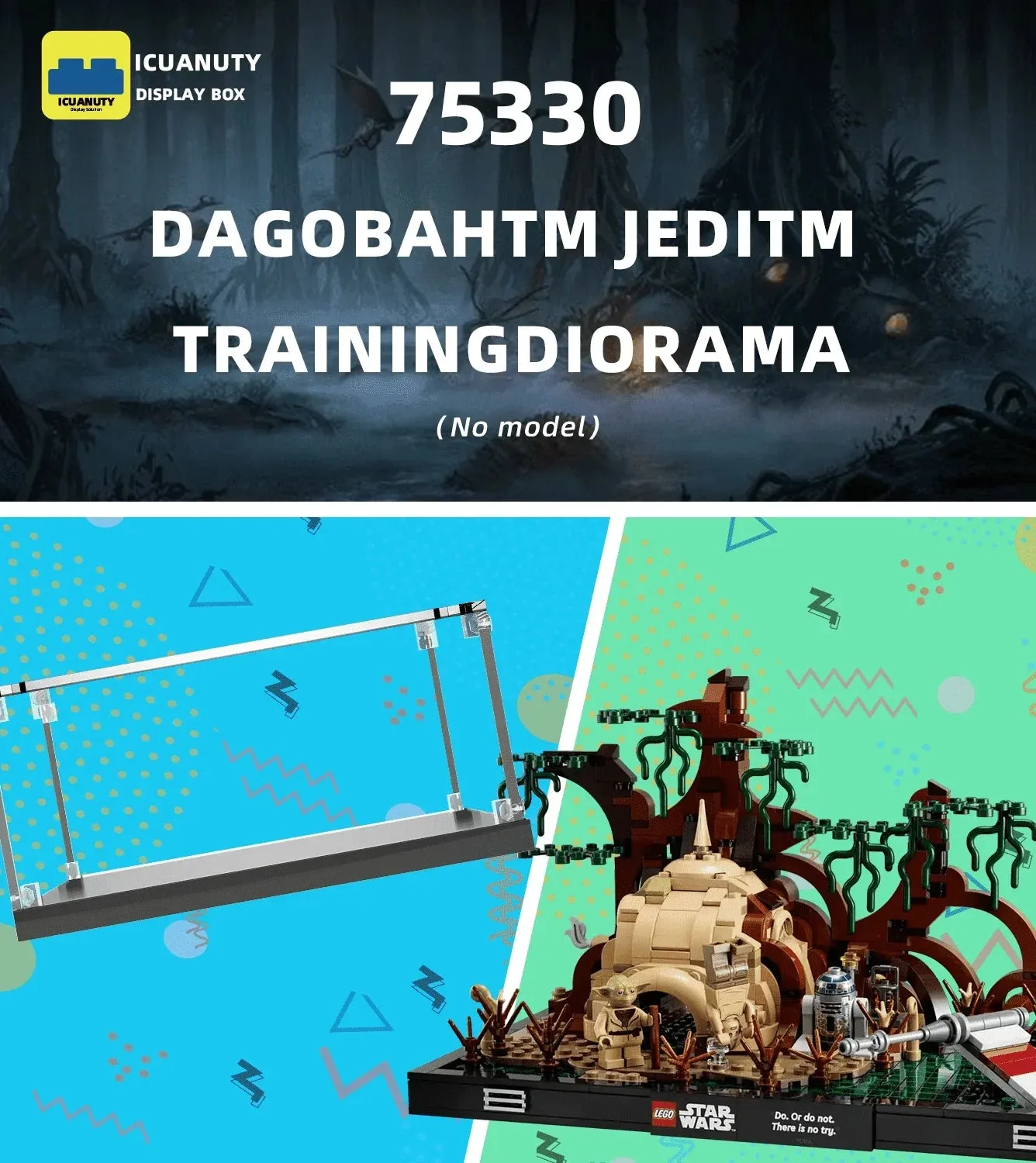 Gablota ekspozycyjna do Lego Star Wars Dagobah Jedi Training Diorama 75330 — 4