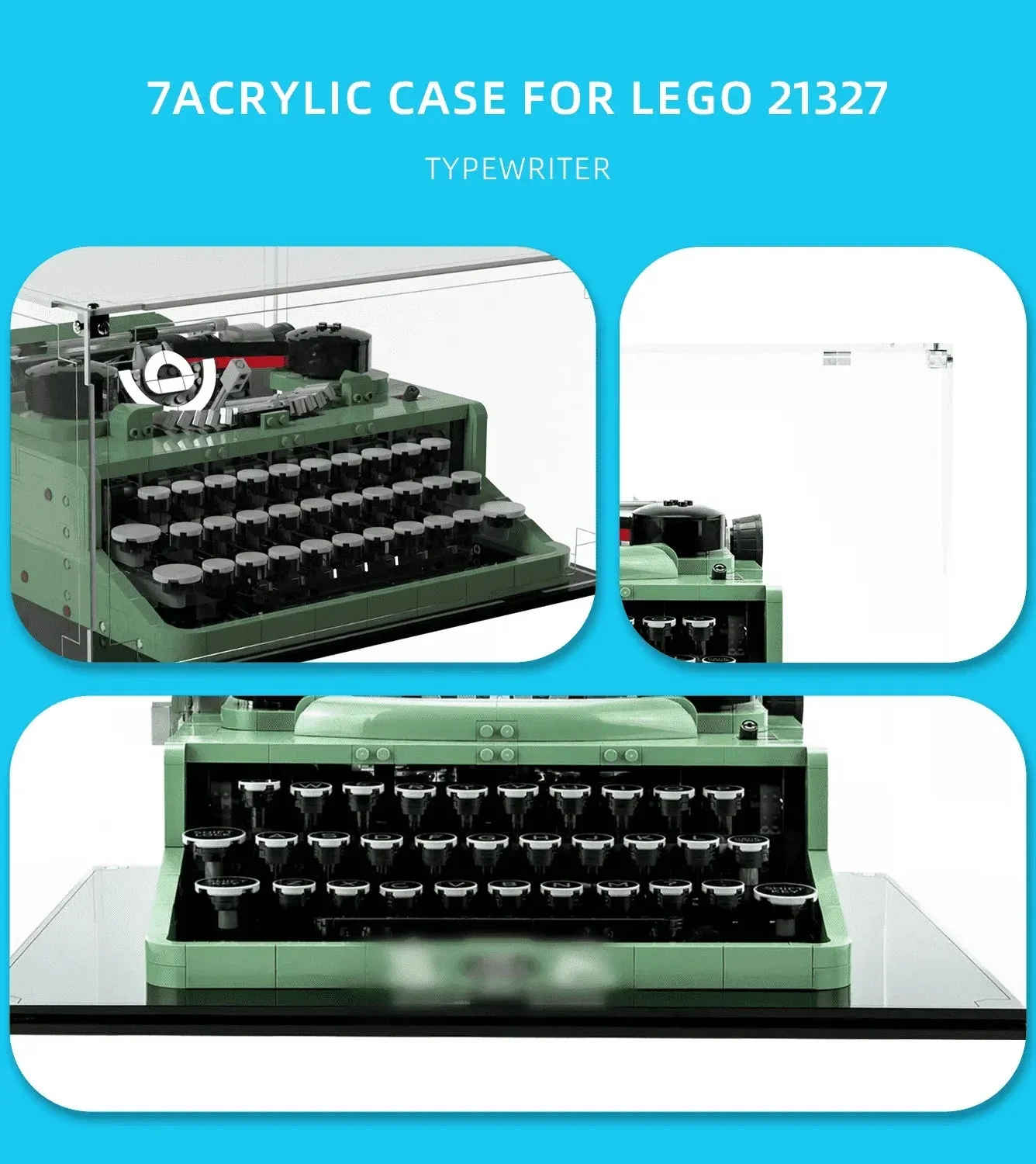 Vitrine für LEGO Ideas Typewriter 21327 — 4