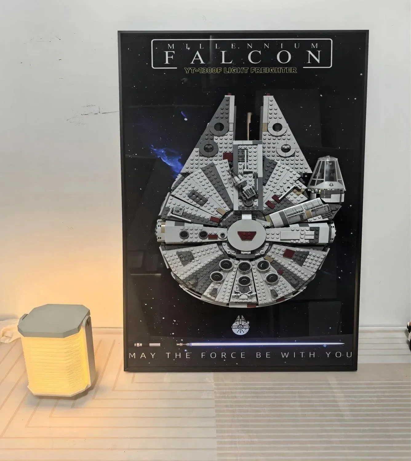 Wand-Displayrahmen für Lego 75257 Star Wars Millennium Falcon — 2