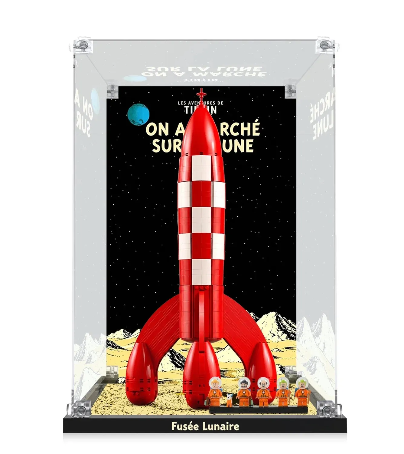 Display Case for LEGO® Ideas Tintin® Moon Rocket #21367 — 11