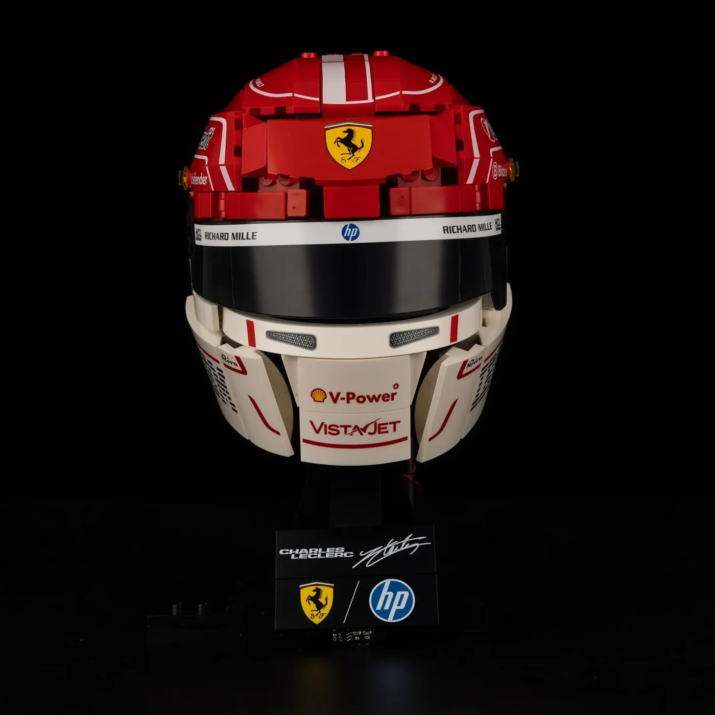 Zestaw oświetlenia Premium kompatybilny z LEGO® Editions Scuderia Ferrari HP Charles Leclerc Helmet 43014 — 9