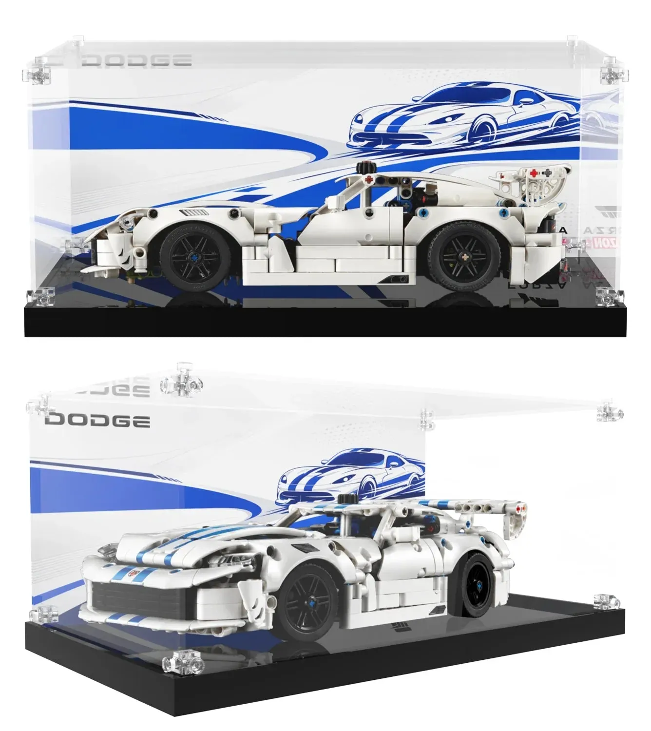Gablota ekspozycyjna do LEGO Technic™ Dodge Viper GTS-R Sports Car 42234 — 2