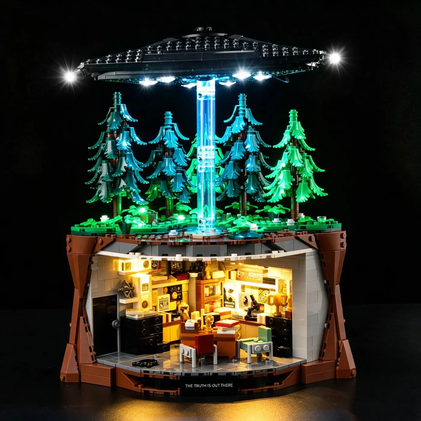 Premium apšvietimo rinkinys, suderinamas su LEGO Ideas The X-Files 21369 — 2