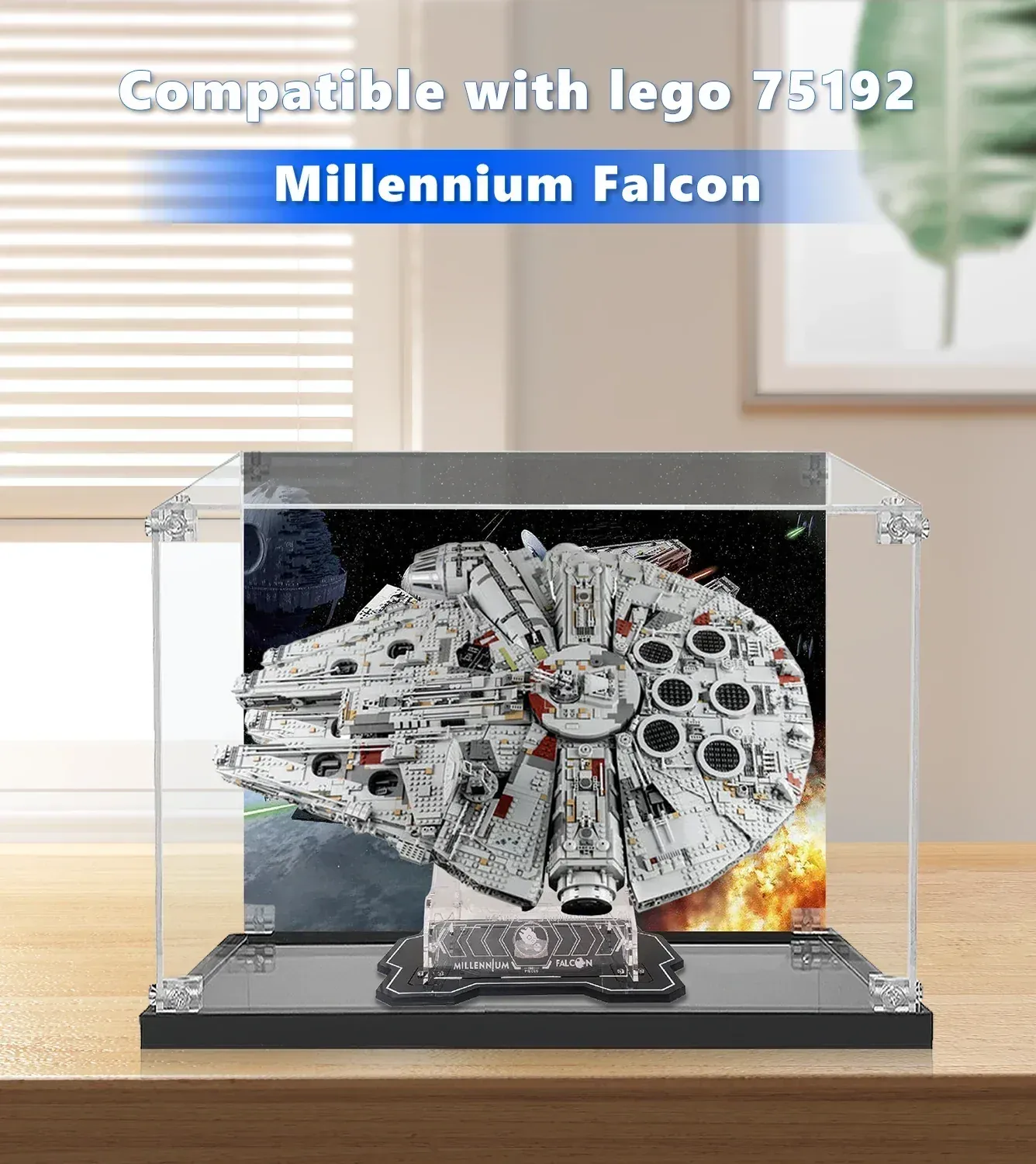 Premium-Acrylvitrine für LEGO® Star Wars™ Millennium Falcon™ (75192) — 3