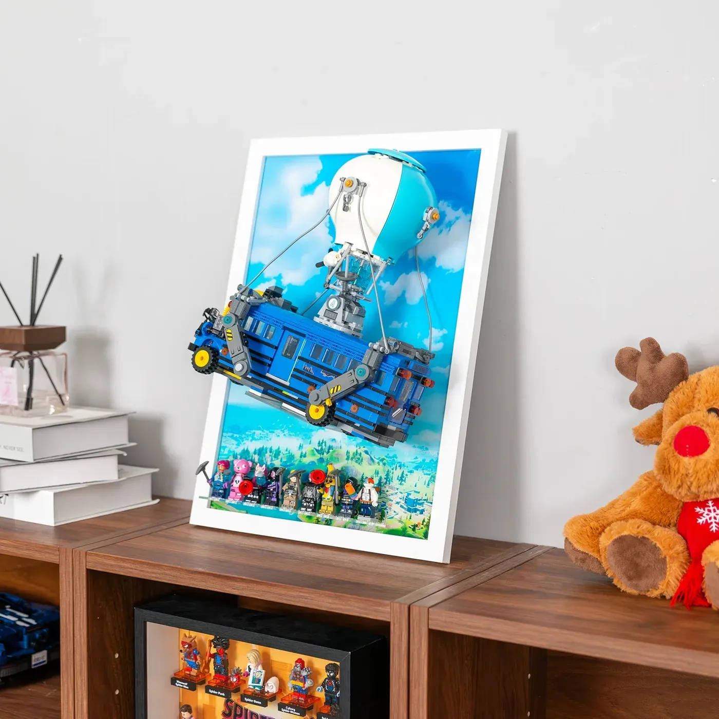 Premium Wall Display Frame Compatible with LEGO® Fortnite Battle Bus 77073 — 3