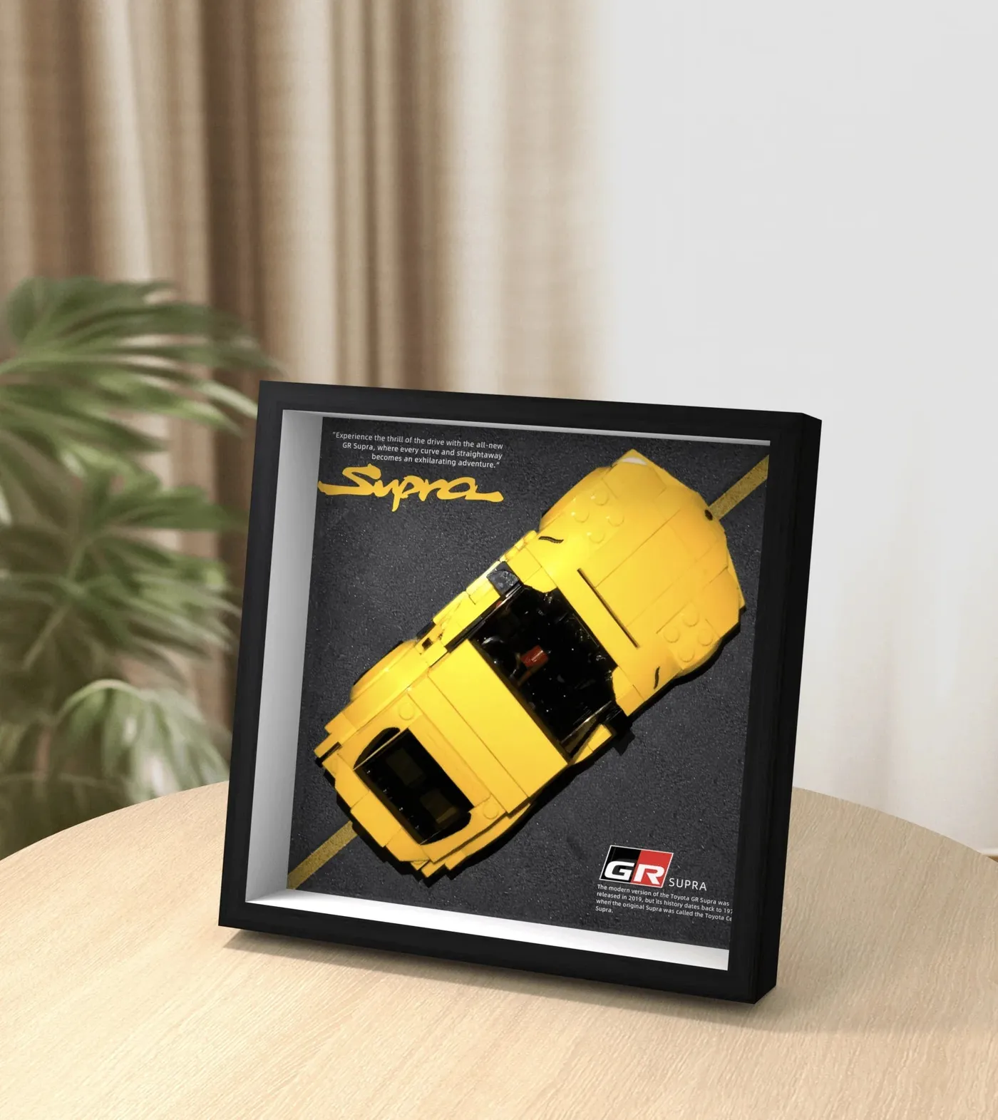 Displayram för bilmodellen LEGO Speed Champions Toyota GR Supra 76901
