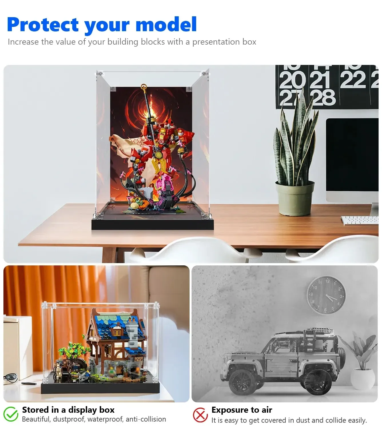 Display case for LEGO® NINJAGO® The Fire Knight Mech 71846 — 3