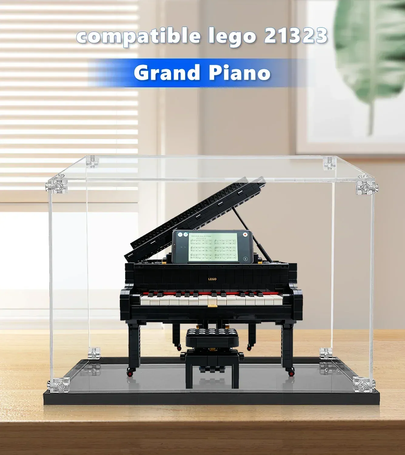 Vitrine kompatibel mit LEGO® Ideas Grand Piano 21323 — 10