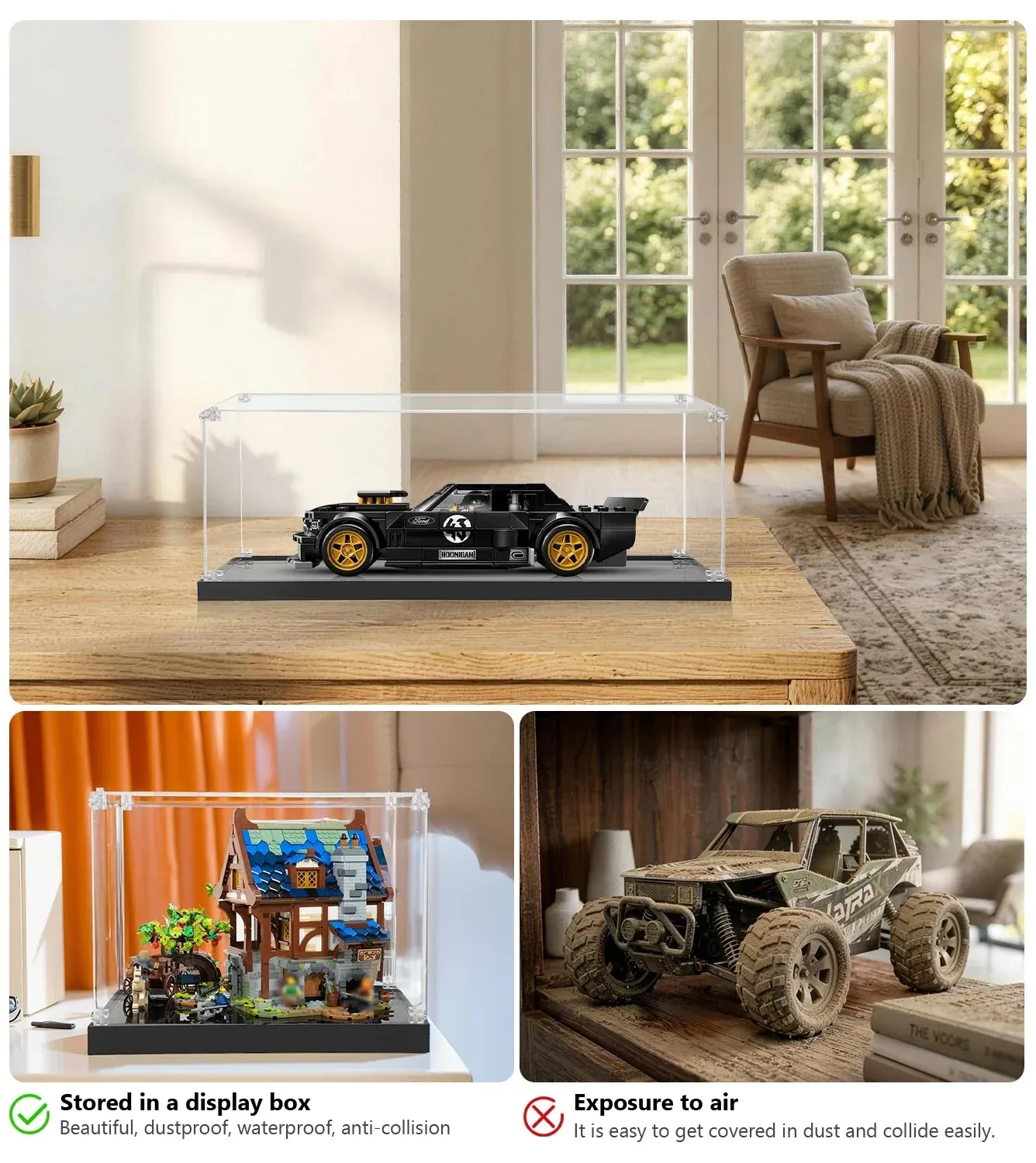 Gablota ekspozycyjna do LEGO® Speed Champions | Ken Block's Ford Mustang Hoonicorn V1 (77262) — 3