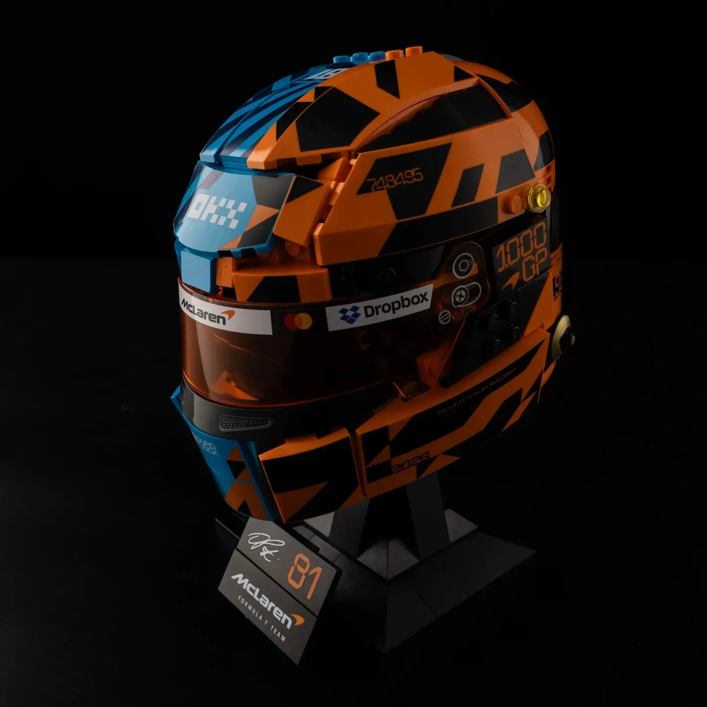 Premium belysningskit kompatibel med LEGO® Editions McLaren Mastercard F1® Team Oscar Piastri Helmet 43017 — 2