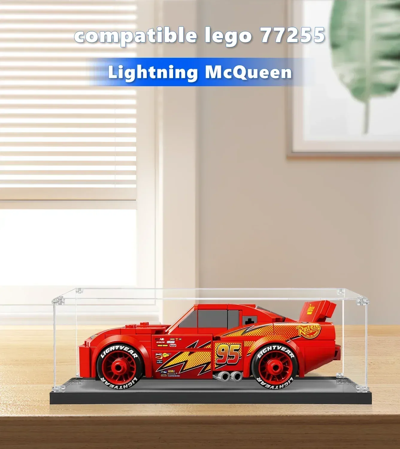Vitrine für LEGO Speed Champions Disney Lightning McQueen 77255 — 2