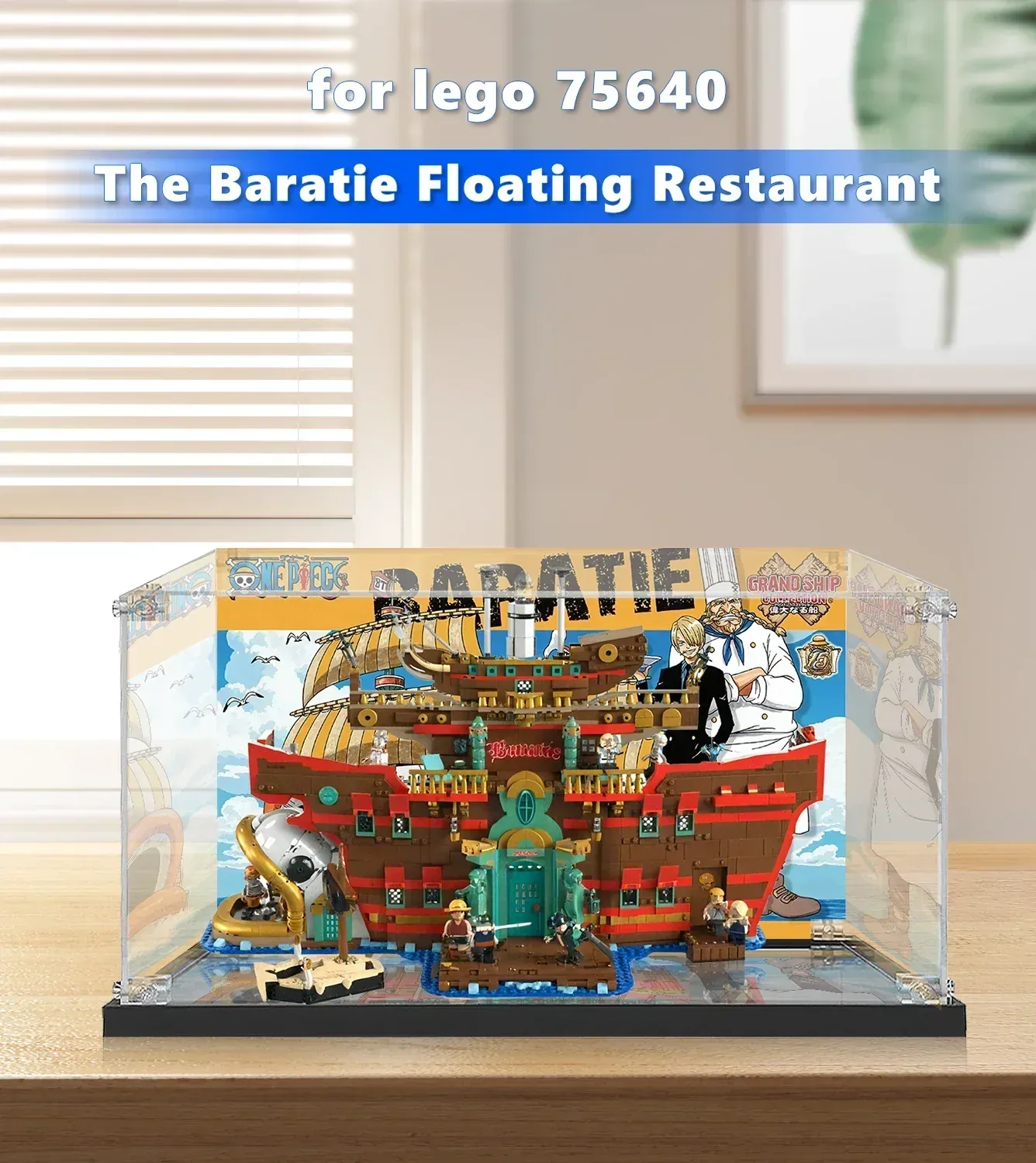 Gablota ekspozycyjna do LEGO® One Piece The Baratie Floating Restaurant 75640 — 4