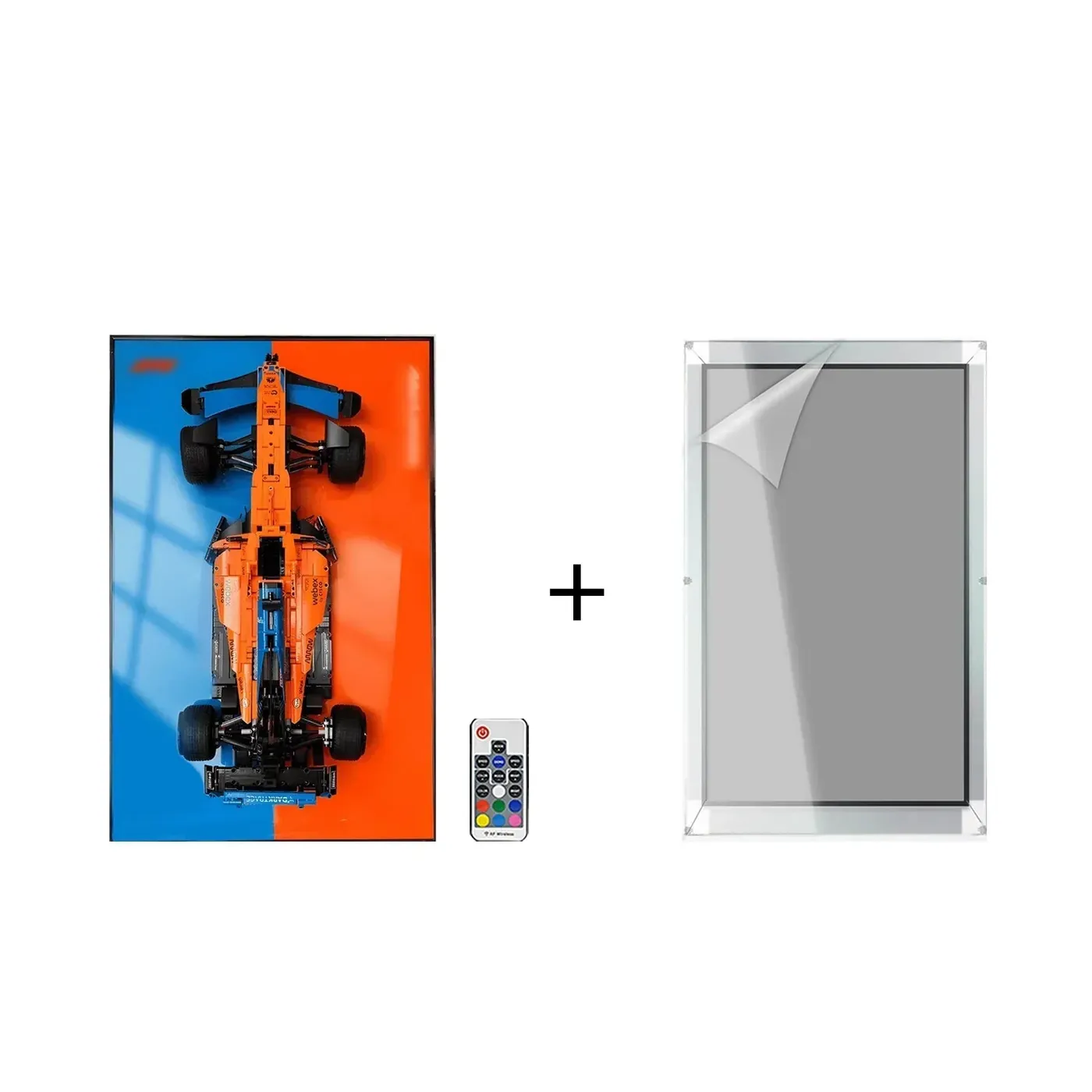 Sieninis eksponavimo rėmas, skirtas LEGO 42141 Technic™ McLaren Formula 1™ Race Car — 20