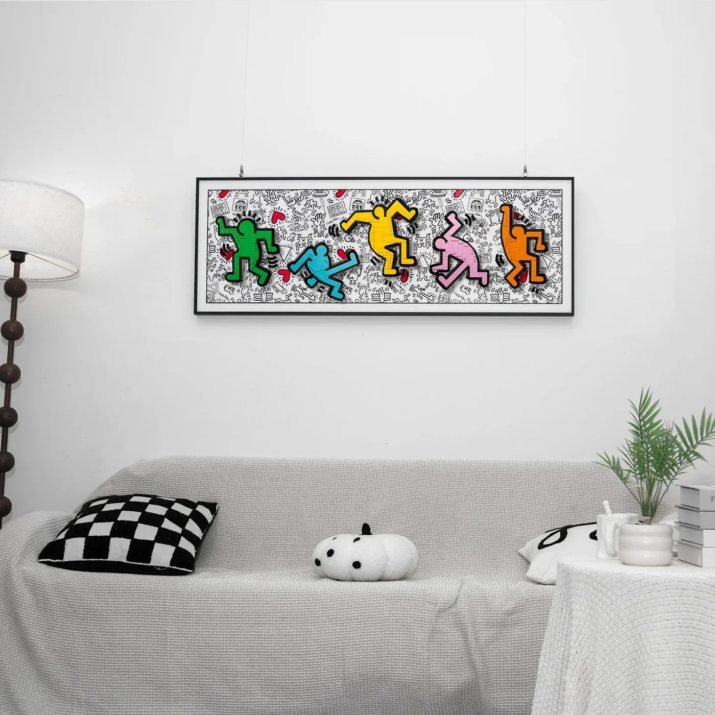 Wall display frame for LEGO Art Keith Haring – Dancing Figures 31216 — 3
